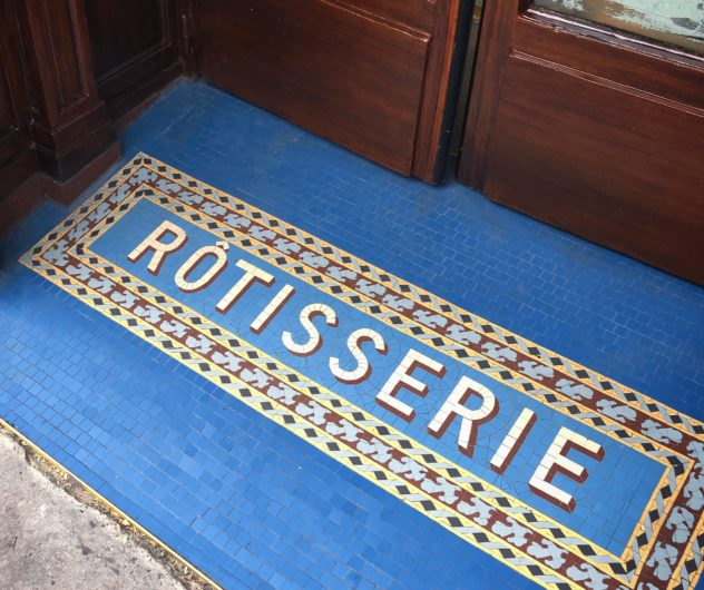 Mosaïque restaurant sol mosaique Mathilde Herrero rotisserie